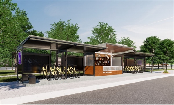 Mô hình thiết kế các trạm đỗ xe đạp thông minh tại TP Huế